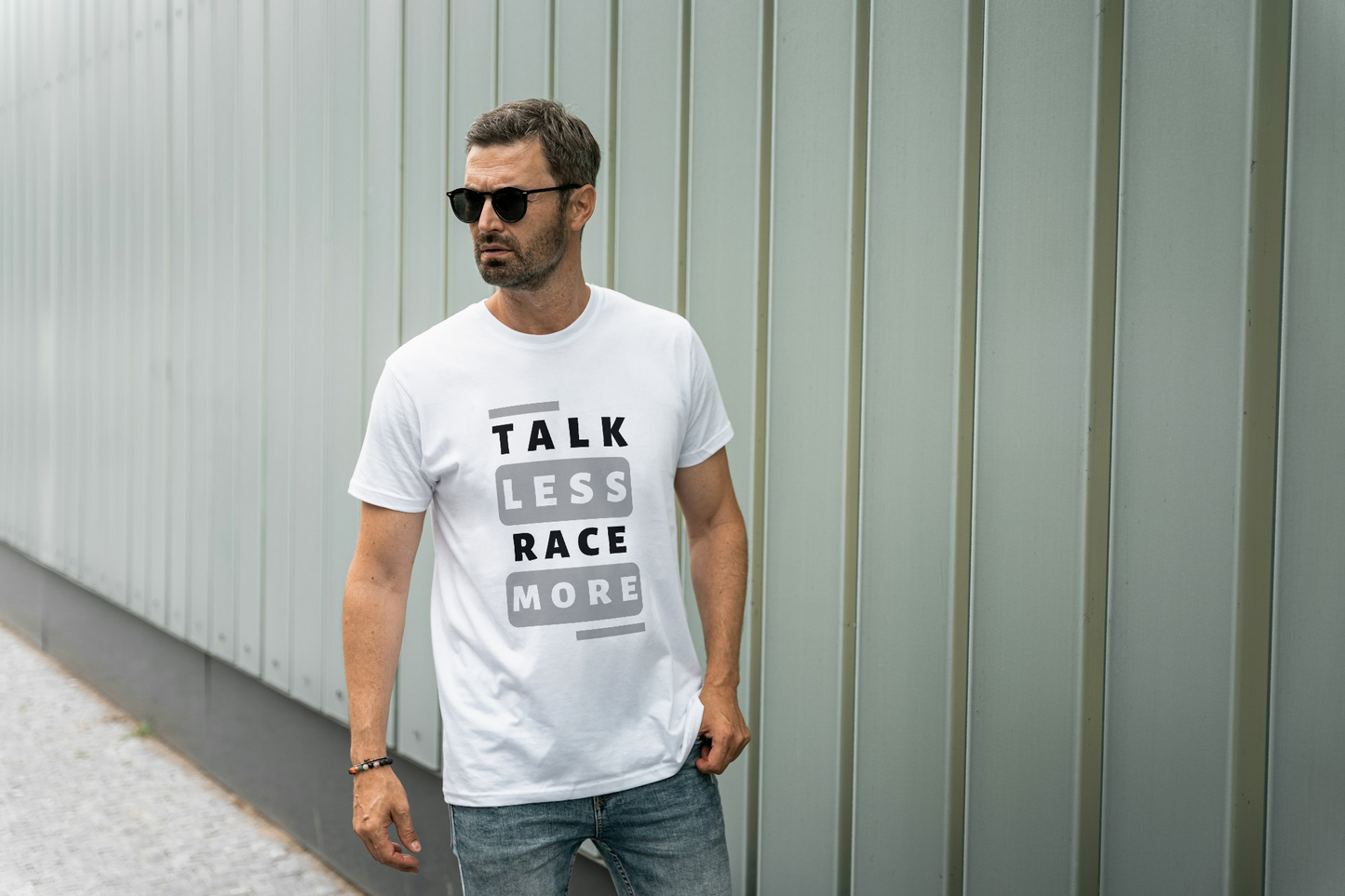 Talk Less Race More – Graphic T-Shirt