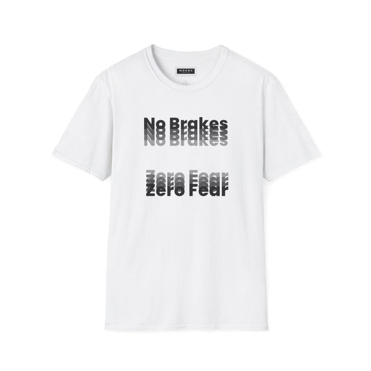 No Brakes Zero Fear - Mono – Graphic T-Shirt