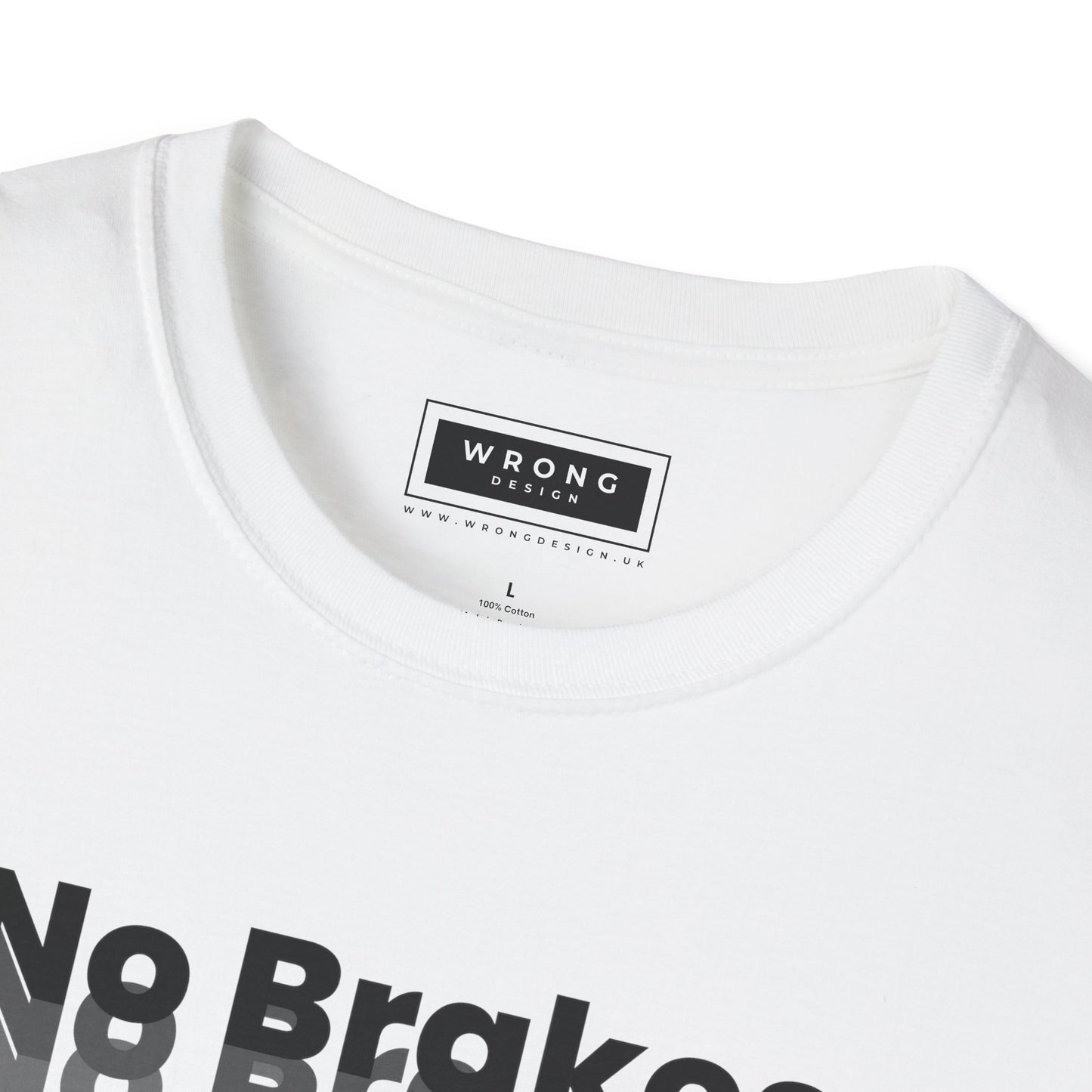 No Brakes Zero Fear - Mono – Graphic T-Shirt