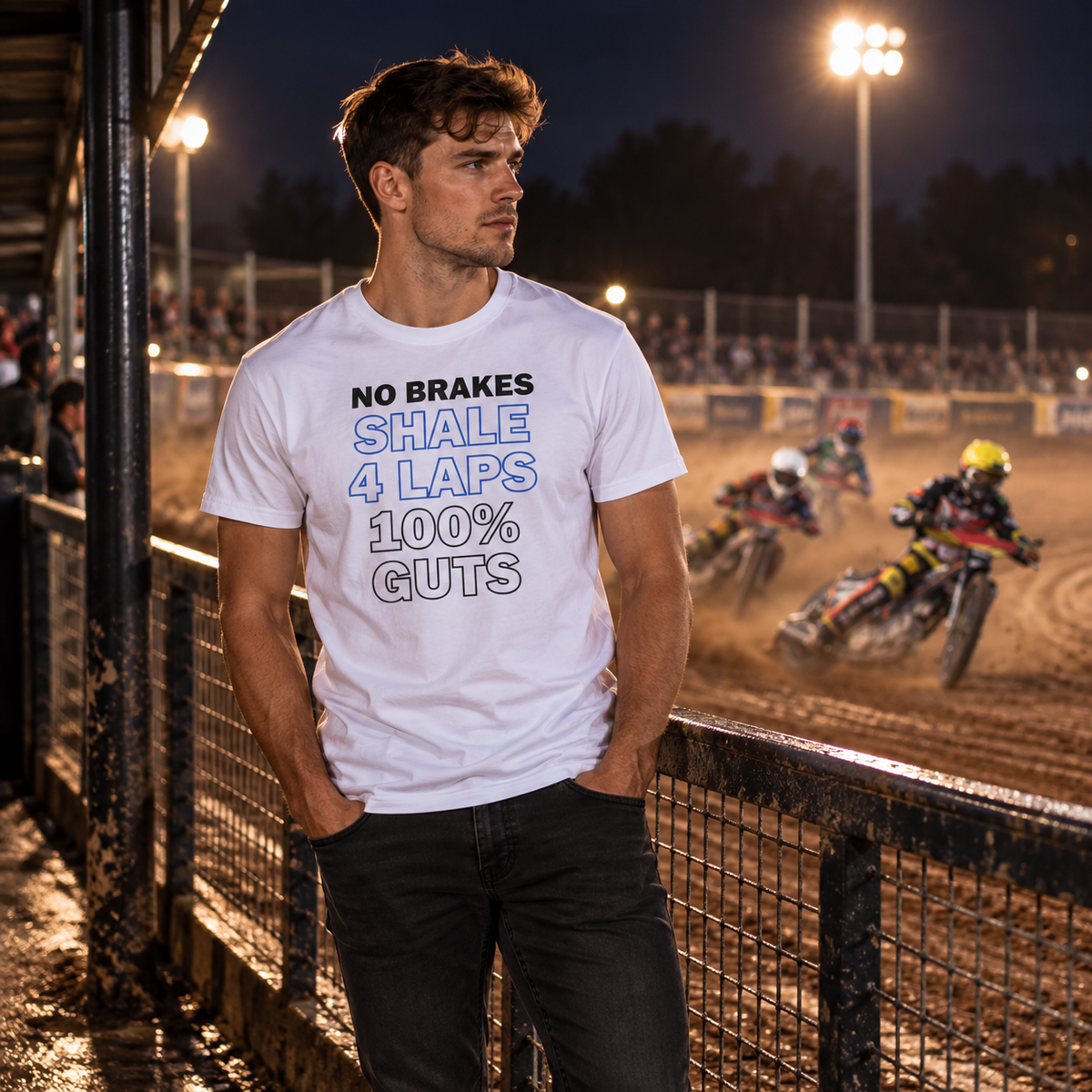 NO BRAKES, Shale, 4 Laps, 100% Guts