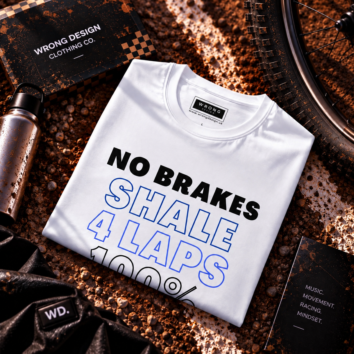 NO BRAKES, Shale, 4 Laps, 100% Guts