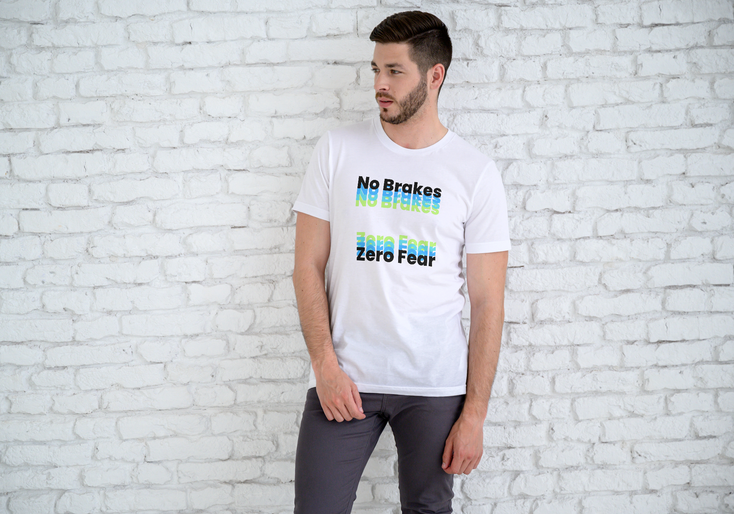 No Brakes Zero Fear – Graphic T-Shirt