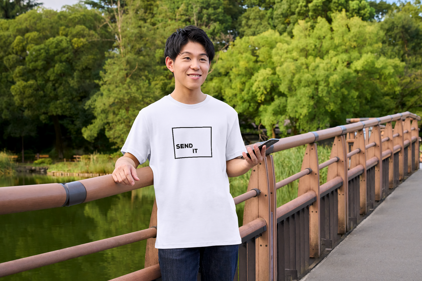 SEND IT Boxed Graphic T-Shirt