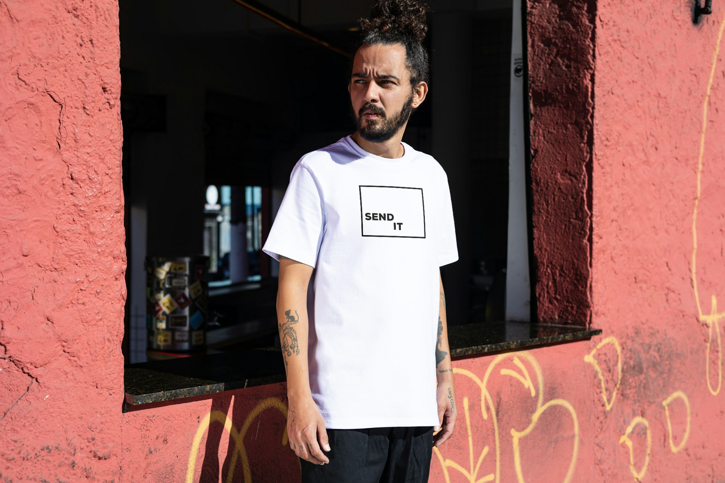 SEND IT Boxed Graphic T-Shirt