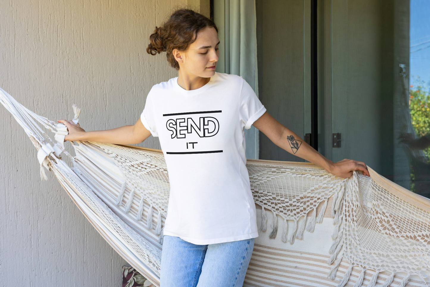 SEND IT Large Small Graphic T-Shirt