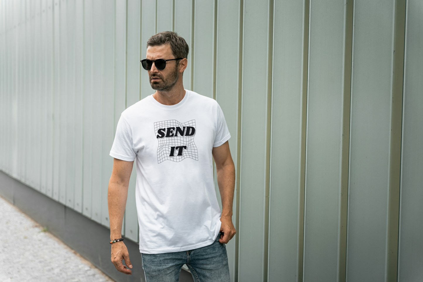 SEND IT Mesh Graphic T-Shirt